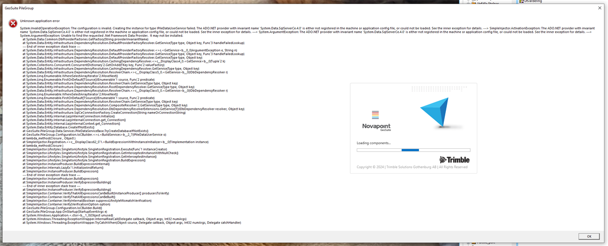 Unknown Application Error on  System.Data.SqlServerCe.4.0.